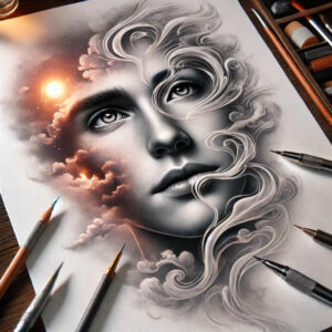 pets tattoo design ideas hyperrealistic friendly for shoulder
