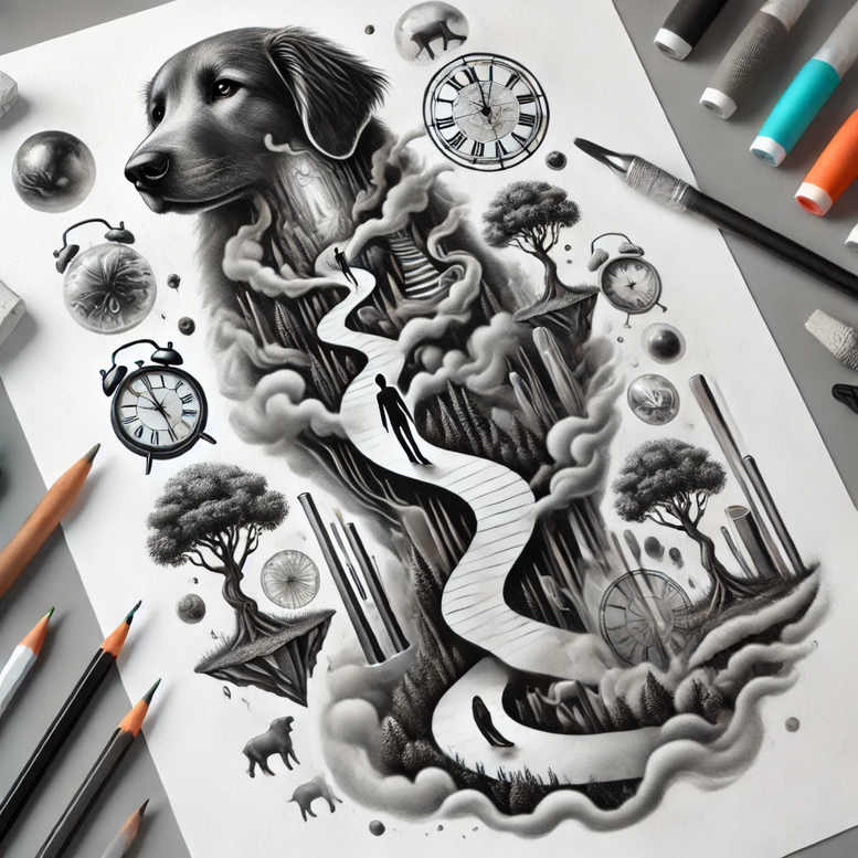 pets tattoo design ideas dynamic composition pets meaning courage