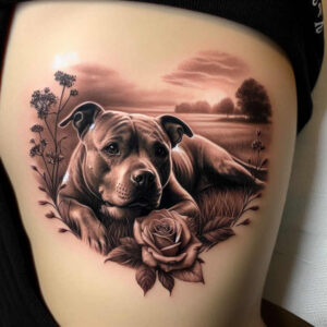 pets tattoo design ideas Realism precise anatomy realism for full back