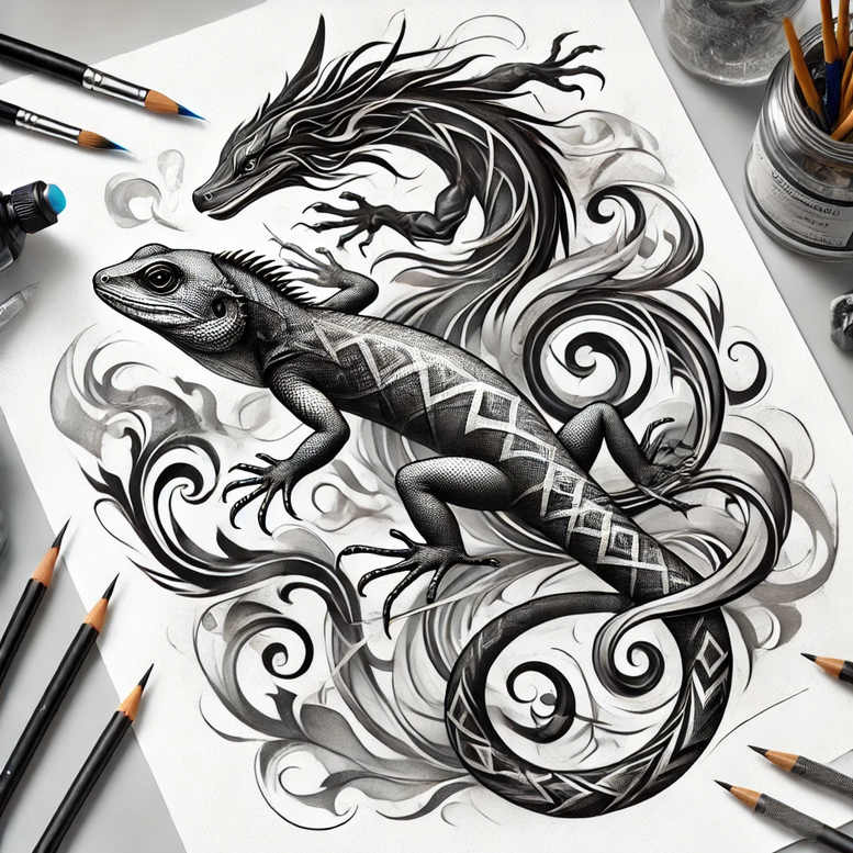 pets tattoo design ideas Realism high-resolution tattoo warm symbolising resilience