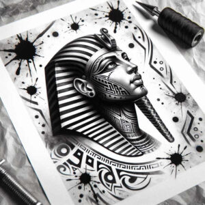 pharaoh-and-mythology – tattoo design ideas free ai generated – realism-ultra-detailed – for-hip – Gallery: pharaoh-inkby-ai