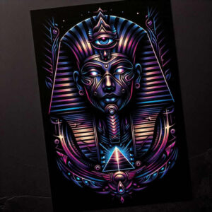 pharaoh-with-mystery – tattoo design ideas free ai generated – realism-smooth-blackwork – for-outer-arm – Gallery: pharaoh-inkby-ai
