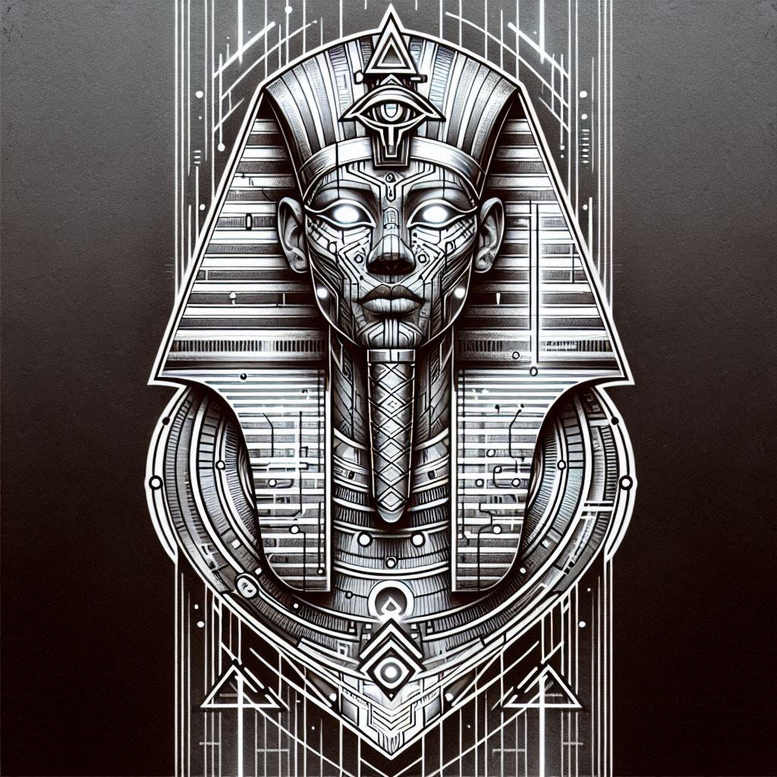 pharaoh tattoo design ideas dreamlike ruler for triceps