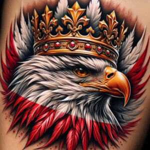 narodowa-tozsamosc-neotraditional-modern-classic-for-collarbone – tattoo design ideas free ai generated – Gallery: poland-inkby-ai