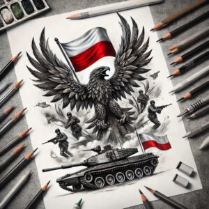 symbol-ojczyzny-neotraditional-bold-texture-for-foot – tattoo design ideas free ai generated – Gallery: poland-inkby-ai