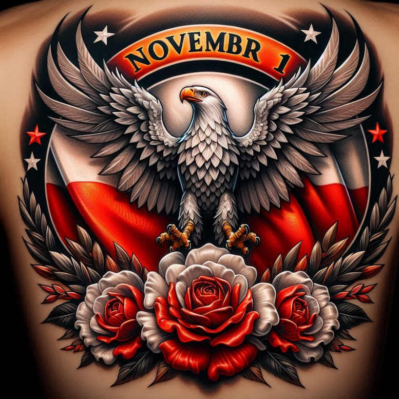 poland tattoo design ideas Realism real shadows ethereal perseverance and power
