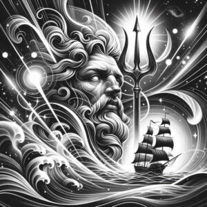 fish-god-tattoo – tattoo design ideas free ai generated – creepy – for-nape – Gallery: poseidon-inkby-ai