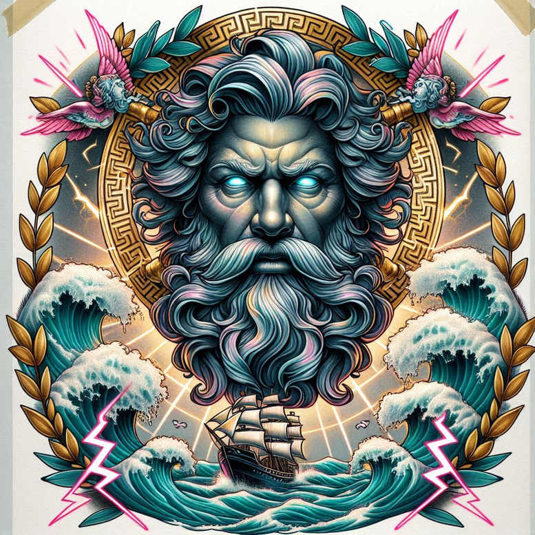 for-women – tattoo design ideas free ai generated – melting – for-palm – Gallery: poseidon-inkby-ai