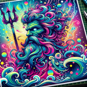 ocean-god-tattoo – tattoo design ideas free ai generated – spirit – for-elbow – Gallery: poseidon-inkby-ai