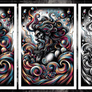 ocean-ruler-tattoo – tattoo design ideas free ai generated – sinister – for-upper-shoulder – Gallery: poseidon-inkby-ai