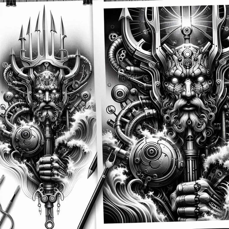 strength-symbol-tattoo – tattoo design ideas free ai generated – twisted – for-fingers – Gallery: poseidon-inkby-ai