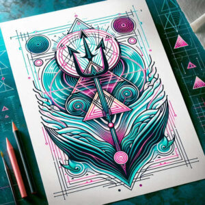 poseidon tattoo design ideas Surrealism hallucinogenic saltwater soul represents endurance