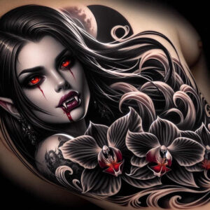 detailed-rose-tattoo – tattoo design ideas free ai generated – clean-lines – for-shin – Gallery: roses-inkby-ai