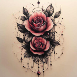 for-women – tattoo design ideas free ai generated – little-tattoo – for-shin – Gallery: roses-inkby-ai