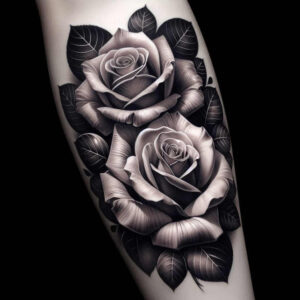 for-women – tattoo design ideas free ai generated – no-background – for-collarbone – Gallery: roses-inkby-ai