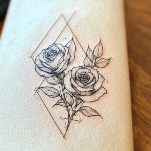 for-women – tattoo design ideas free ai generated – tiny-tattoo – for-hip – Gallery: roses-inkby-ai