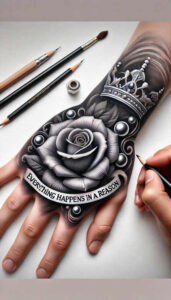 rose-fine-line-tattoo – tattoo design ideas free ai generated – refined-ink – for-fingers – Gallery: roses-inkby-ai
