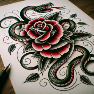 rose-flower-tattoo – tattoo design ideas free ai generated – plain-tattoo – for-ribs – Gallery: roses-inkby-ai