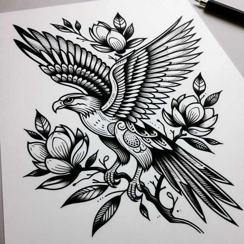 rose-traditional-tattoo – tattoo design ideas free ai generated – minimalist-script – for-stomach – Gallery: roses-inkby-ai