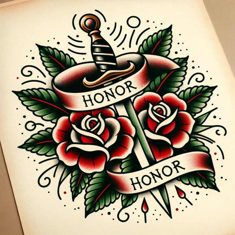soft-shading-rose-tattoo – tattoo design ideas free ai generated – no-fill – for-upper-chest – Gallery: roses-inkby-ai