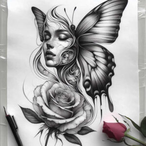 roses tattoo design ideas enhanced color lush flower for full back