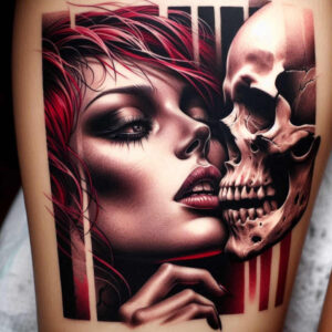 for-women – tattoo design ideas free ai generated – unsettling – for-temple – Gallery: skulls-inkby-ai