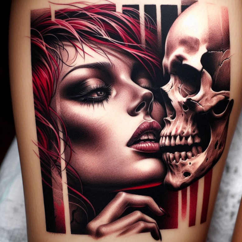 for-women – tattoo design ideas free ai generated – unsettling – for-temple – Gallery: skulls-inkby-ai