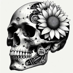 moving-skull-tattoo – tattoo design ideas free ai generated – grim – for-hip – Gallery: skulls-inkby-ai
