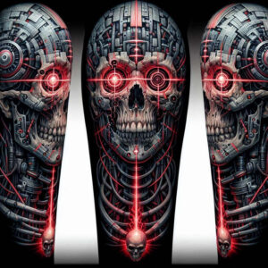 ornamental-skull-tattoo – tattoo design ideas free ai generated – witchcraft – for-upper-back – Gallery: skulls-inkby-ai
