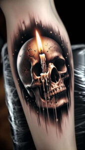 protection-symbol-skull-tattoo – tattoo design ideas free ai generated – crawling – for-nape – Gallery: skulls-inkby-ai