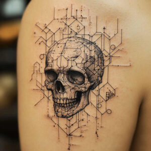 skull-tattoo – tattoo design ideas free ai generated – macabre – for-heel – Gallery: skulls-inkby-ai