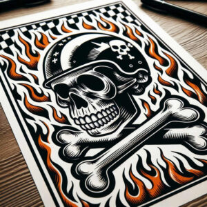 spiritual-skull-tattoo – tattoo design ideas free ai generated – melting – for-shin – Gallery: skulls-inkby-ai