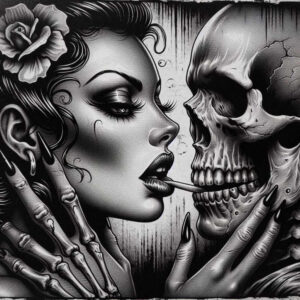 spiritual-skull-tattoo – tattoo design ideas free ai generated – mystic – for-toe – Gallery: skulls-inkby-ai