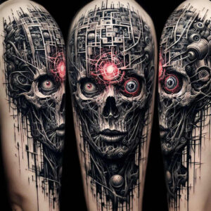 strength-motif-skull-tattoo – tattoo design ideas free ai generated – rotting – for-ribs – Gallery: skulls-inkby-ai