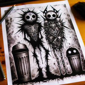 symbolic-meaning-skull-tattoo – tattoo design ideas free ai generated – grim – for-ribs – Gallery: skulls-inkby-ai