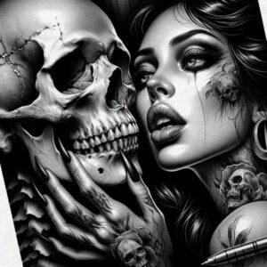 skulls tattoo design ideas fluid motion bone embodying endurance