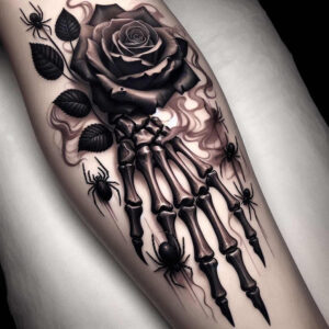 skulls tattoo design ideas Surrealism unreal death charm for forearm
