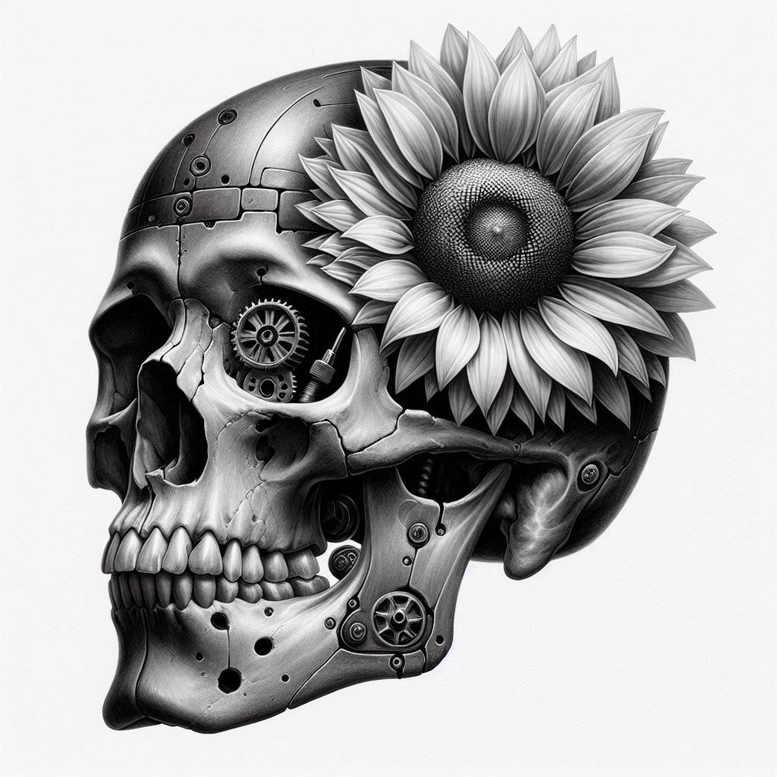 skulls tattoo design ideas color saturation death for elbow