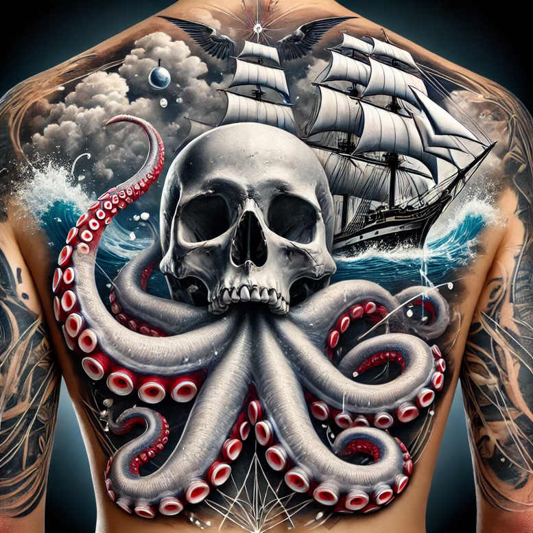 skulls tattoo design ideas Realism natural contours decay for temple