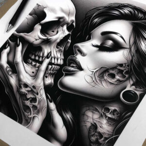 skulls tattoo design ideas decorative elements decay pattern for lower arm