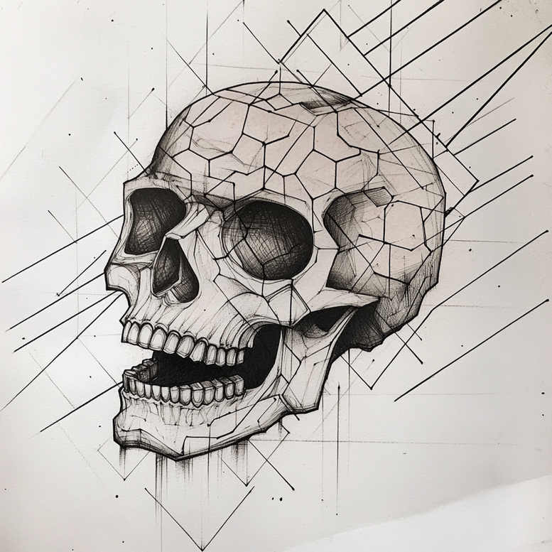 skulls tattoo design ideas Surrealism altered reality eternal silence for triceps
