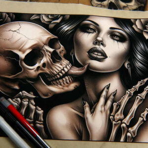 skulls tattoo design ideas glossy gothic symbolising endurance