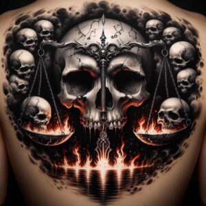 skulls tattoo design ideas Realism seamless blend macabre shows perseverance