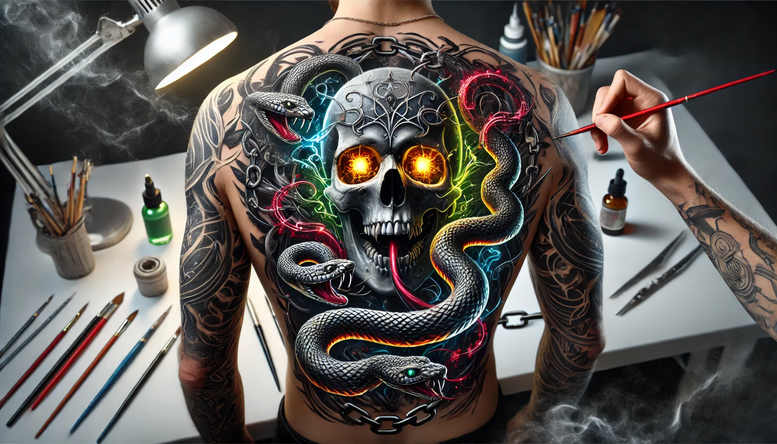 skulls tattoo design ideas decorative detail mortality for upper arm