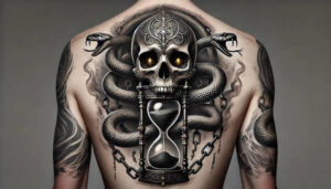 skulls tattoo design ideas Surrealism chromatic aberration mystical death symbol of strength