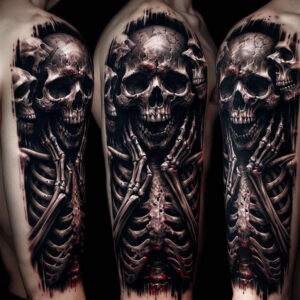 skulls tattoo design ideas realistic movement skull shading endurance and power