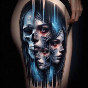 skulls tattoo design ideas clean contrast timeless skull for spine