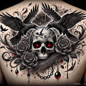 skulls tattoo design ideas classic composition timeless skull for upper back