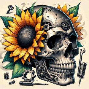 skulls tattoo design ideas glowing vanitas for inner arm