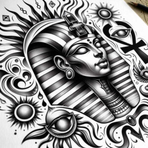 water-motif-sobek-tattoo-reflection-for-arm – tattoo design ideas free ai generated – Gallery: sobek-inkby-ai